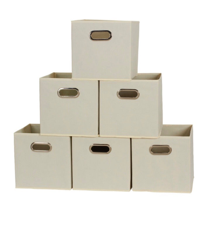 (Set of 6) Open Fabric Bins CG1068