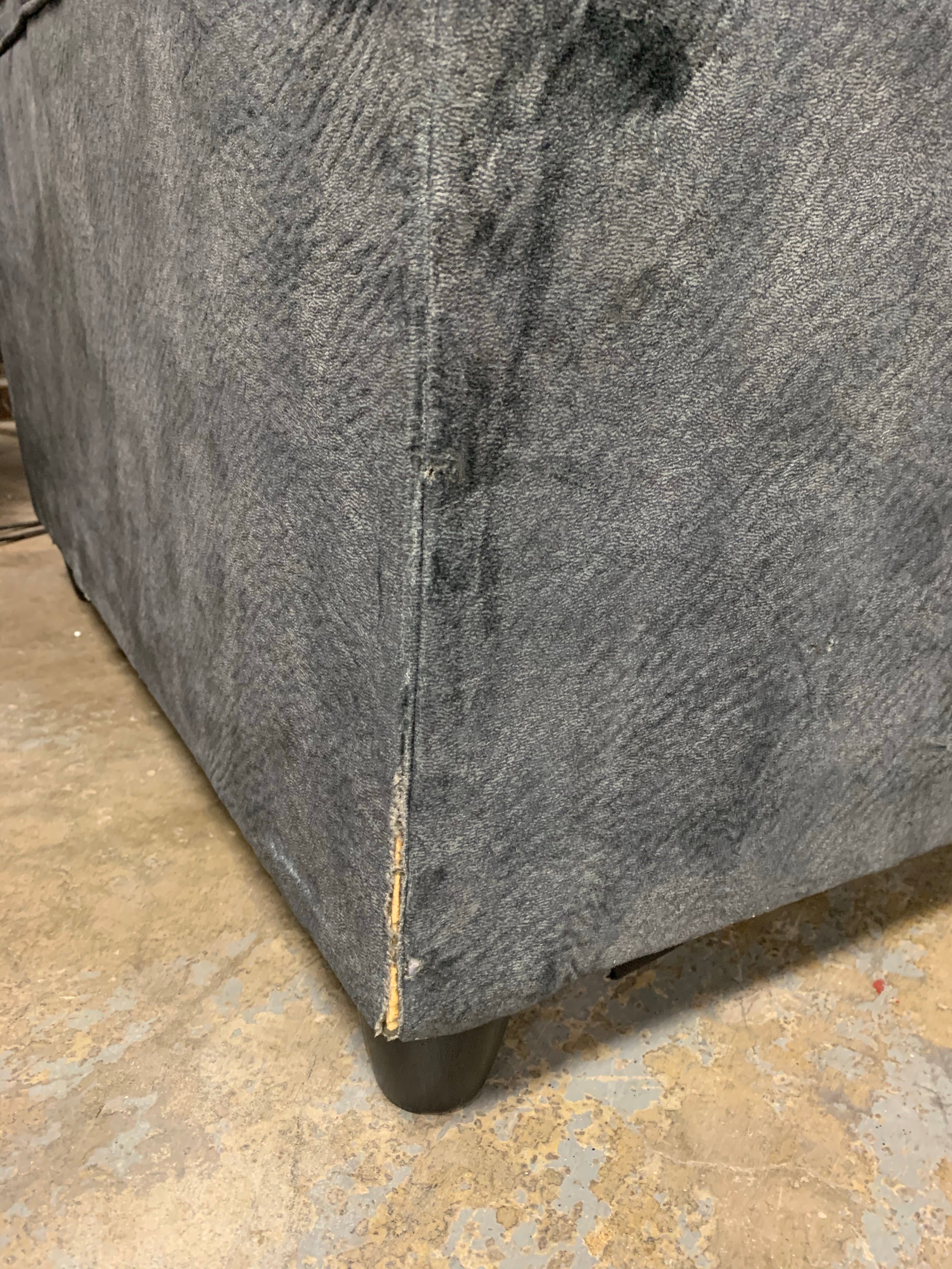 91.5" Pillow Top Arm Sofa, Charcoal