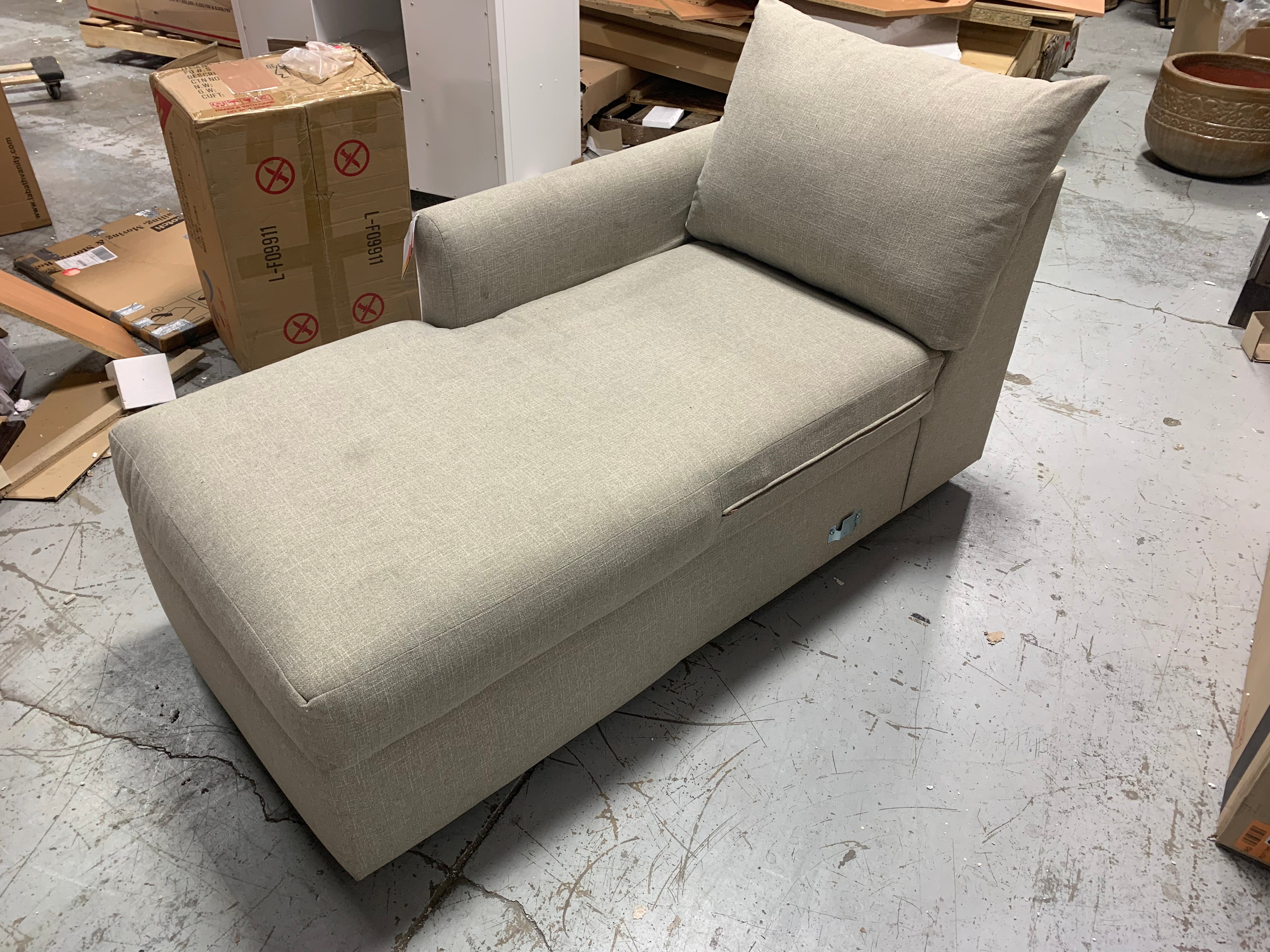 Beige Chaise Lounge Piece *As Is*