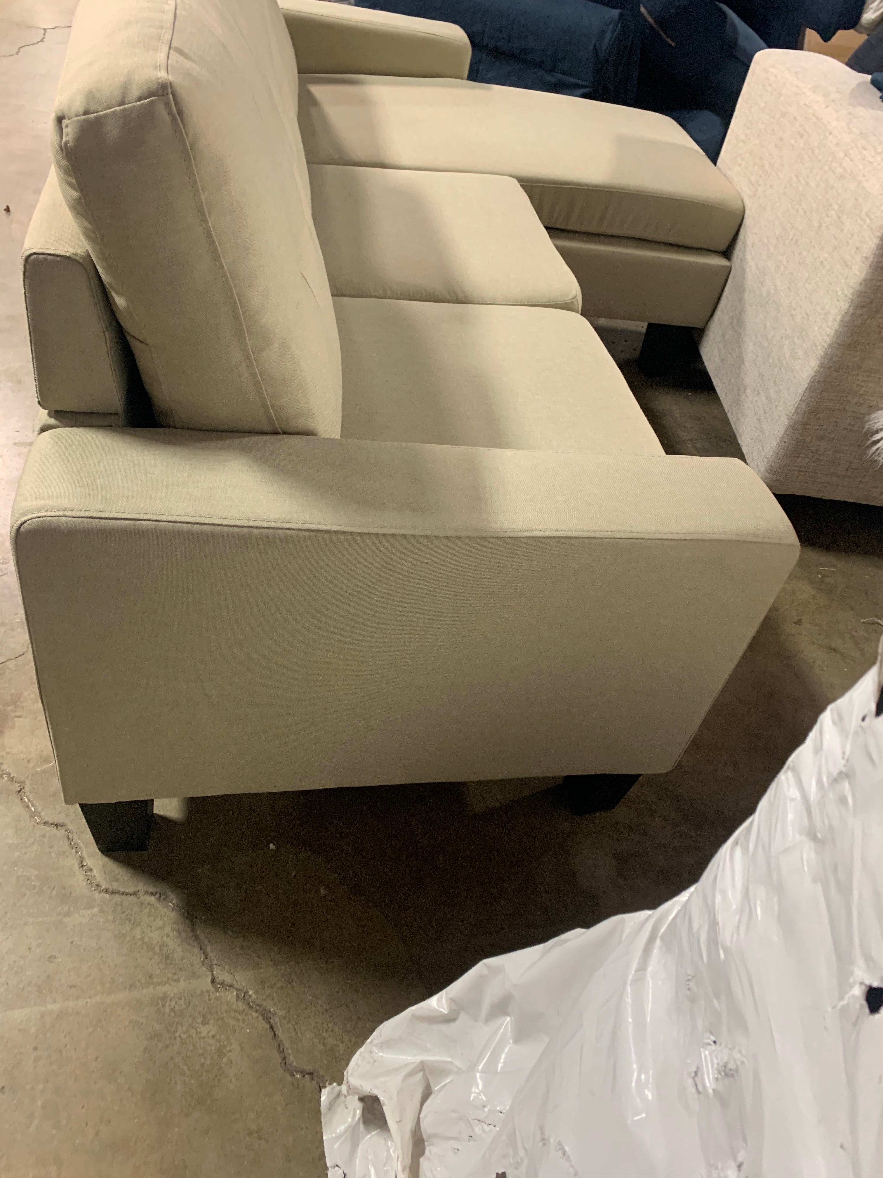 77" Reversible Modular Sectional with Ottoman