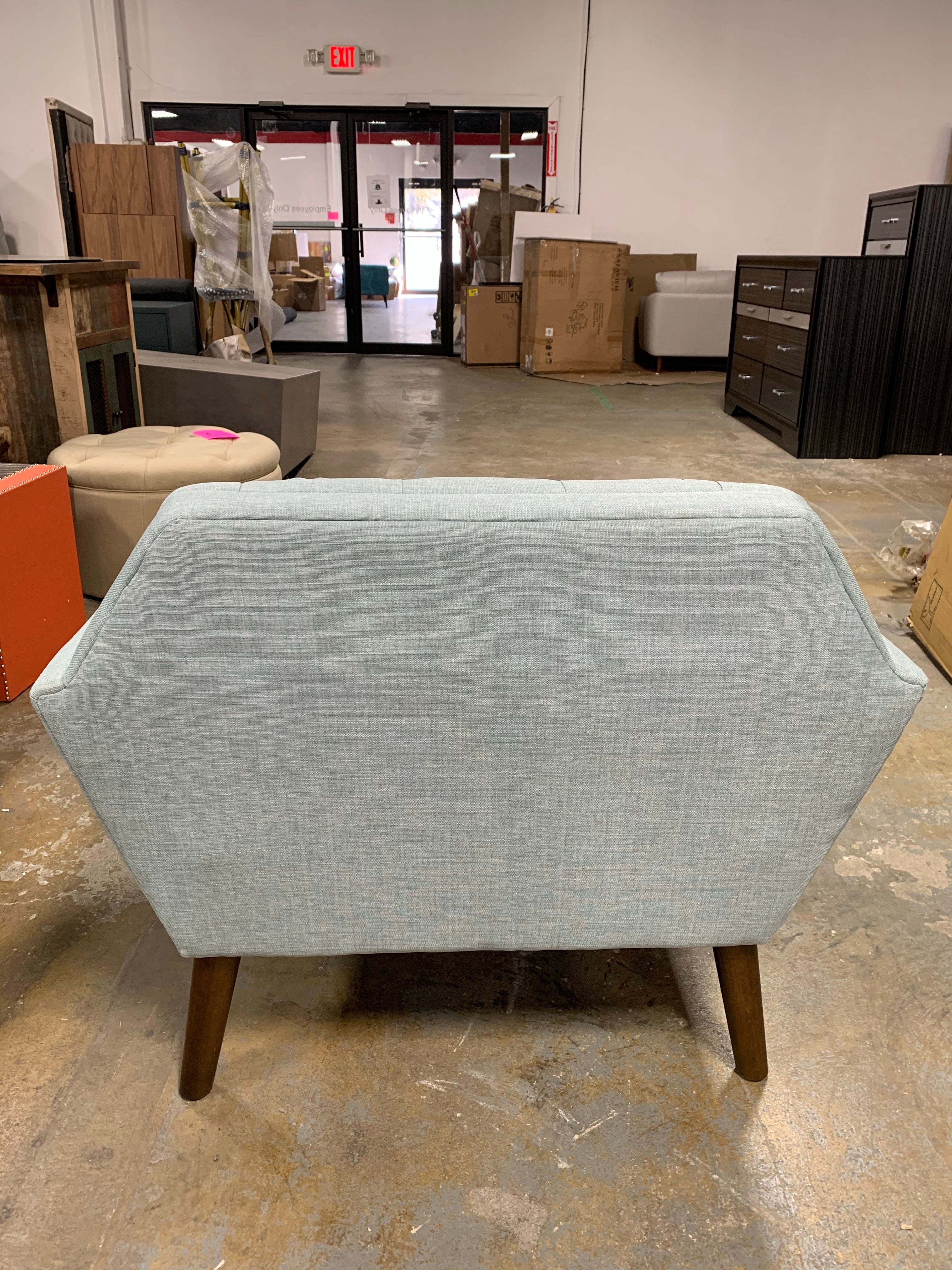 Belz 20" Armchair, Light Blue