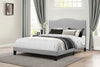 Kiley Upholstered Bed with Nailhead Trim, Glacier Gray - Queen (#K2823)