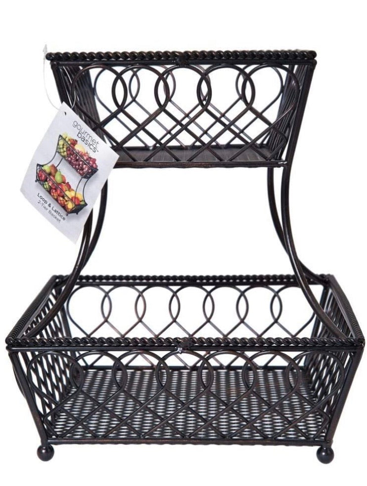 2 Tier Fruit Basket CG598