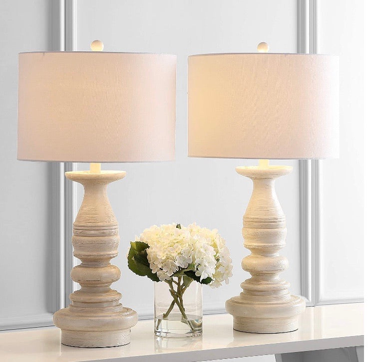 (Set of 2) Jareth Lamps with Off-white Shades CG1420