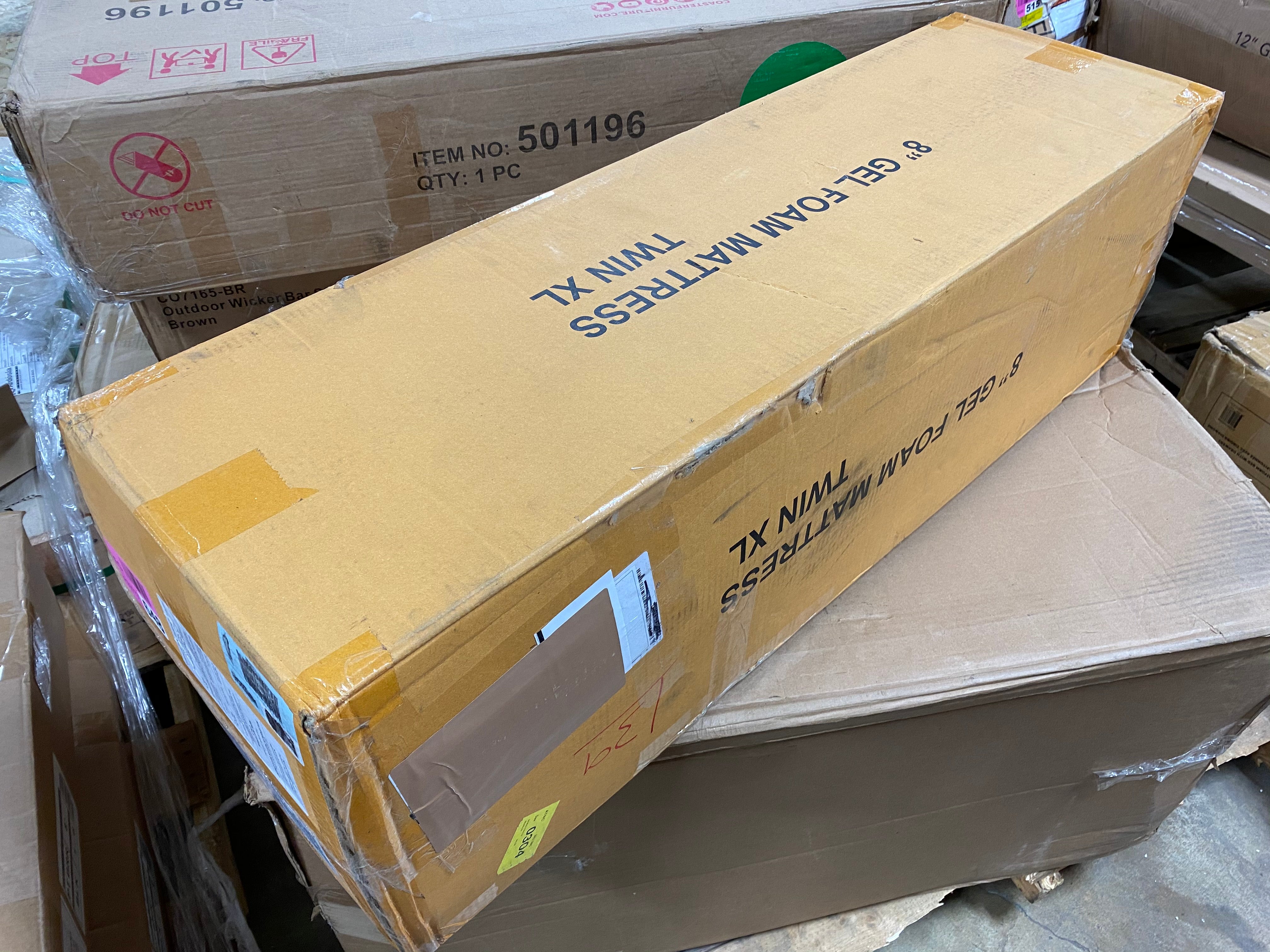 Cool Gel 8" Medium Gel Memory Foam Mattres - Twin XL  #SA840