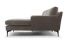 Load image into Gallery viewer, Vincent 119&quot; Velvet Right-Facing Sectional in Sapphire Gray