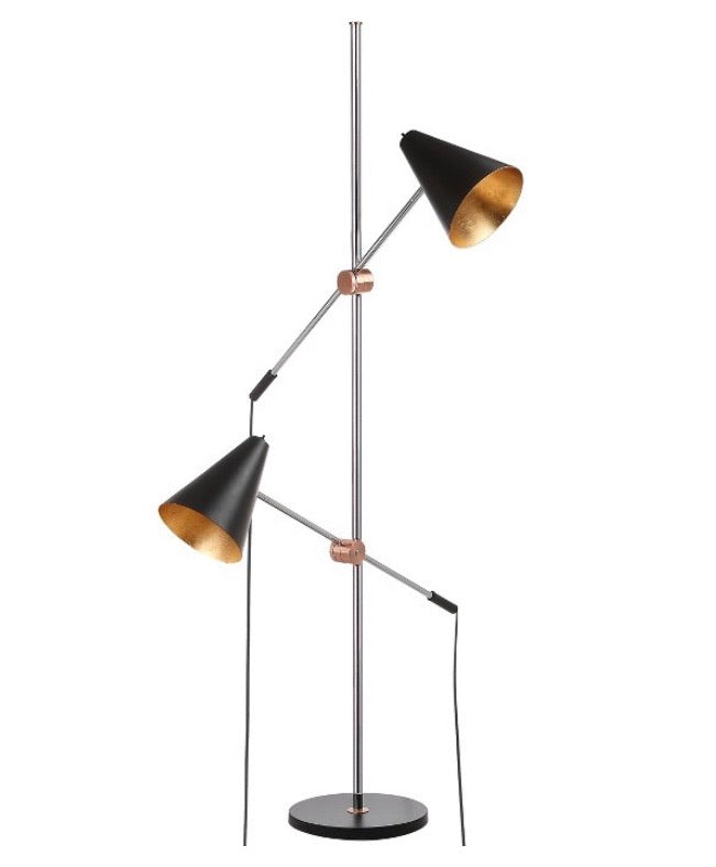 71" Reed Floor Lamp Black CG1432