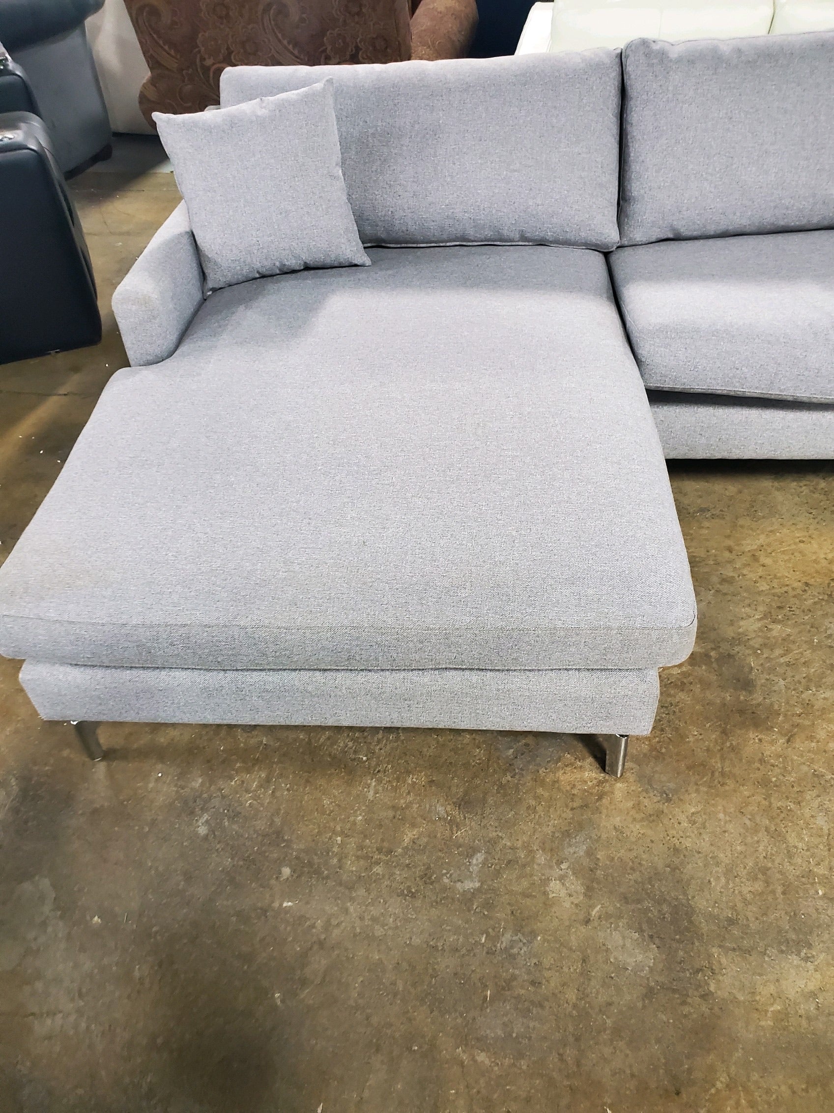Nova Winter Gray Left Sectional Sofa