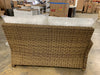 Bradenton Outdoor Wicker Sectional Left Corner Loveseat with Cushions (No Covers)