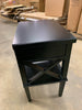 Black Silvestri 1 - Drawer Solid Wood Nightstand
