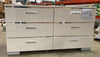 White Ricka 6 Drawer Double Dresser