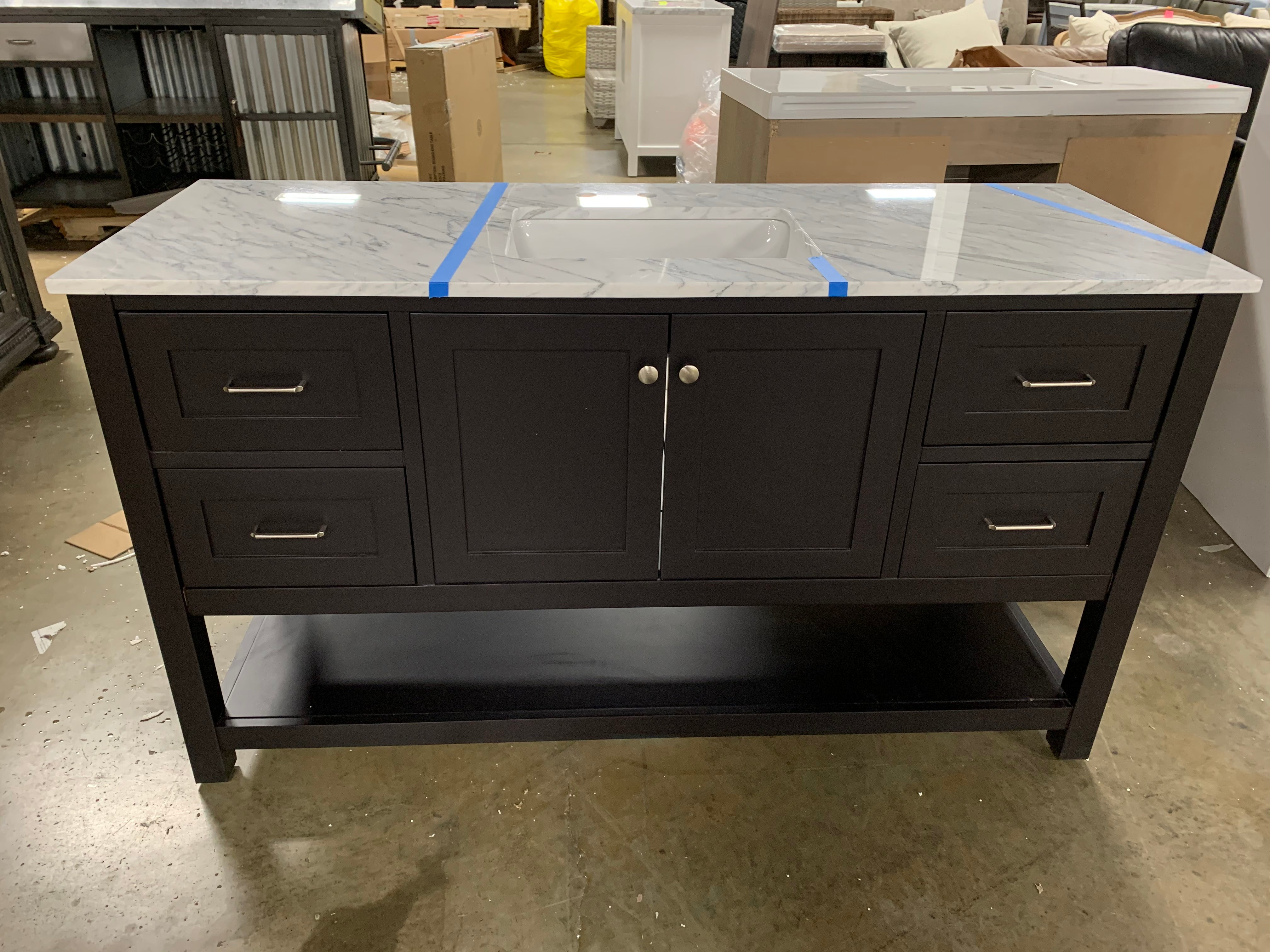 Warburton 60" Single Bathroom Vanity Set