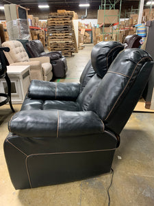 Black Leather Chair *As Is*