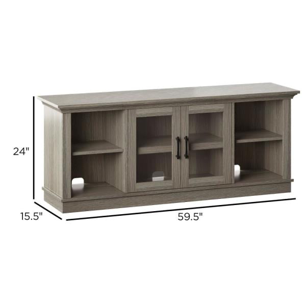 60" TV Stand for TVs up to 65", Colton Oak (#K5938)