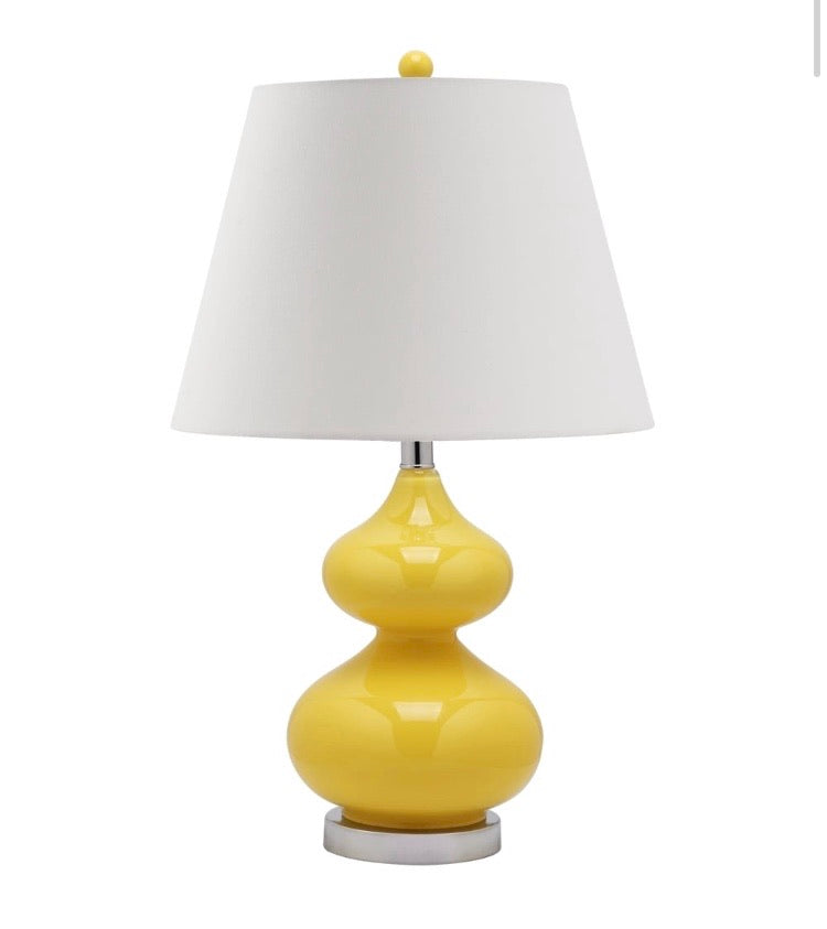 24" Eva Yellow Double Gourd Lamp CG835