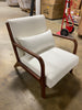 Amberly 25.5'' Wide Linen Armchair, in Ivory