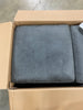 Slate Vita Chesterfield Tufted Microfiber Sofa with Scroll Arms (2 BOXES)  #SA692