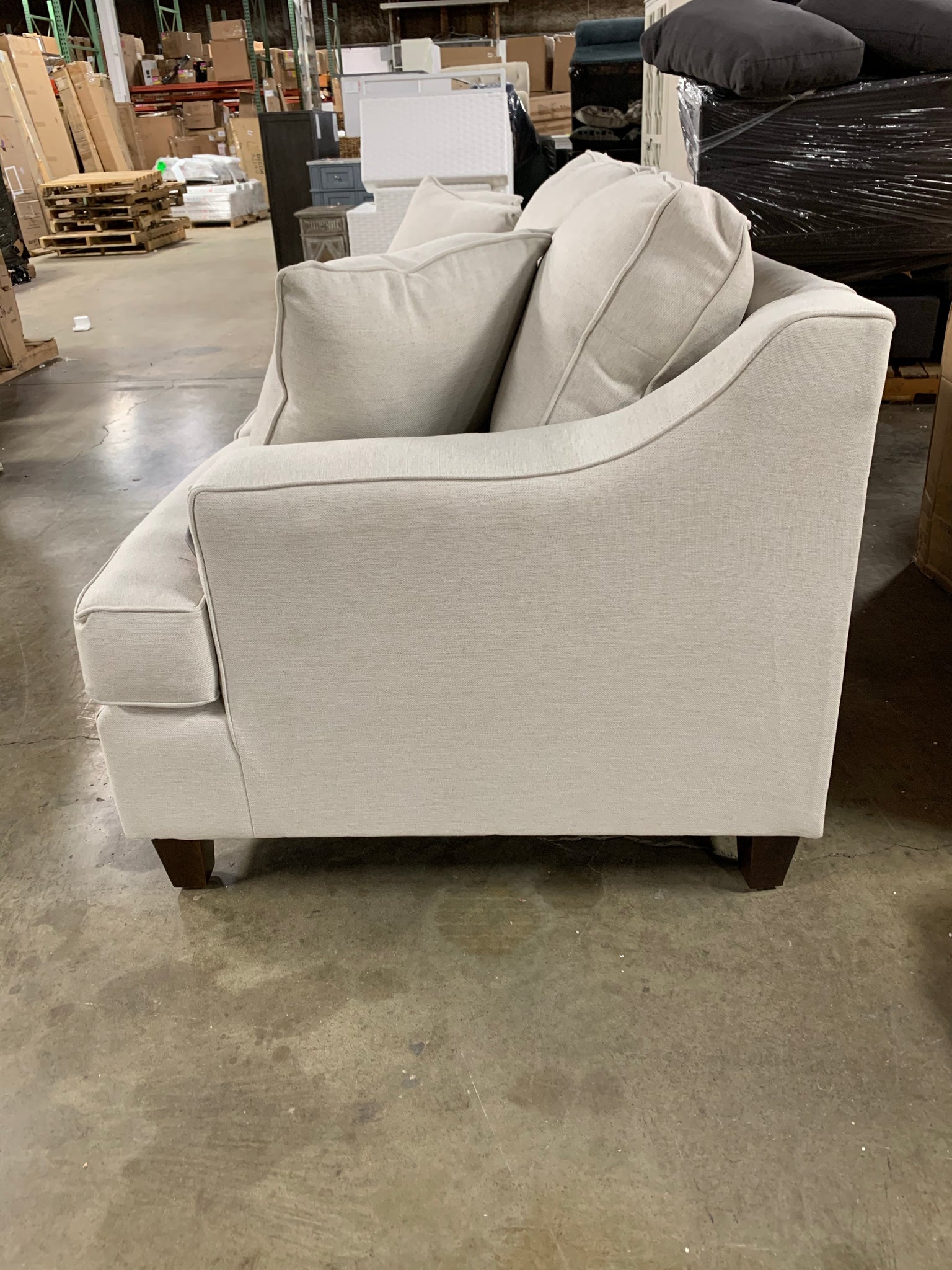 Kaila 91" Recessed Arm Sofa Salvage & Co Indy