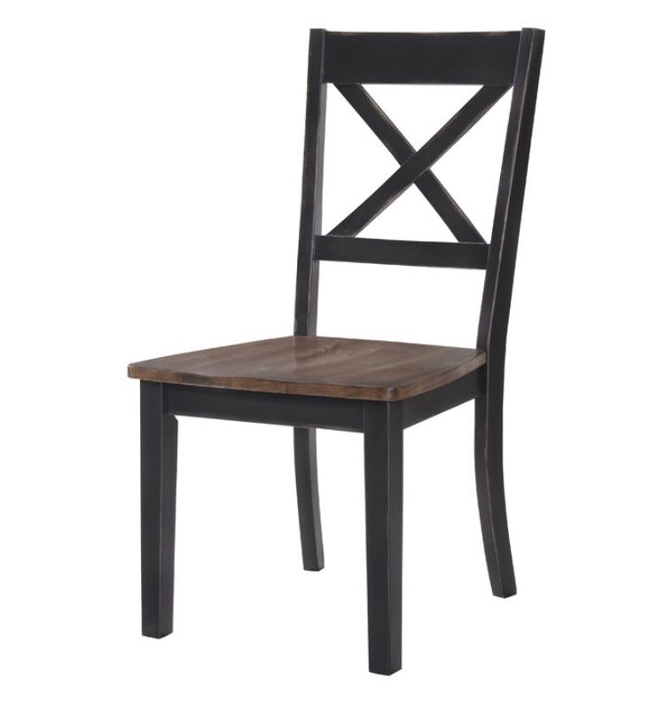 Black Altamirano Solid Wood Dining Chair (Set of 2) CG1322