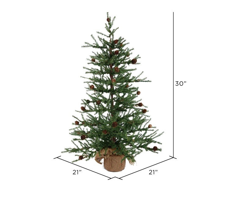30" Carmel Pine Artificial Christmas Tree CG1854
