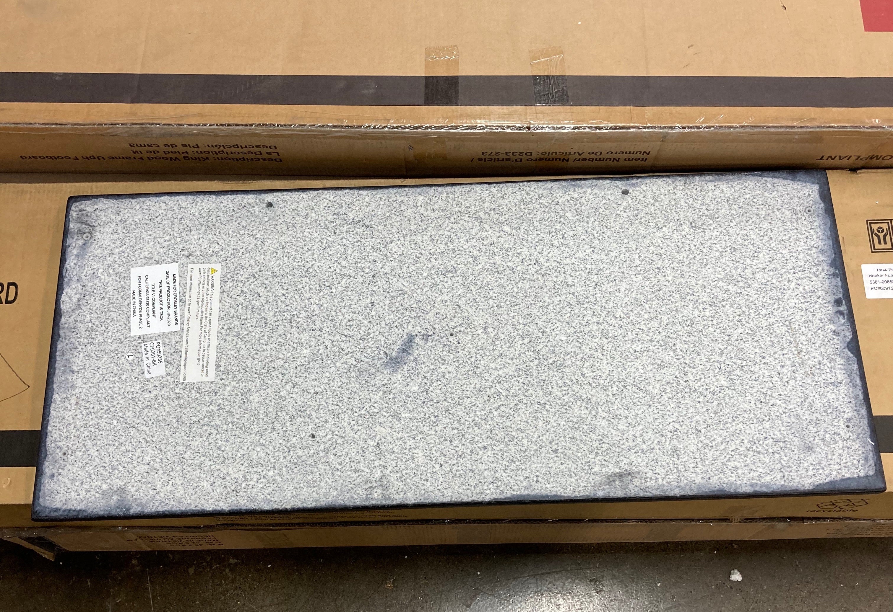 42" x 18" Black Polished Granite Slab/Top (#K6742)