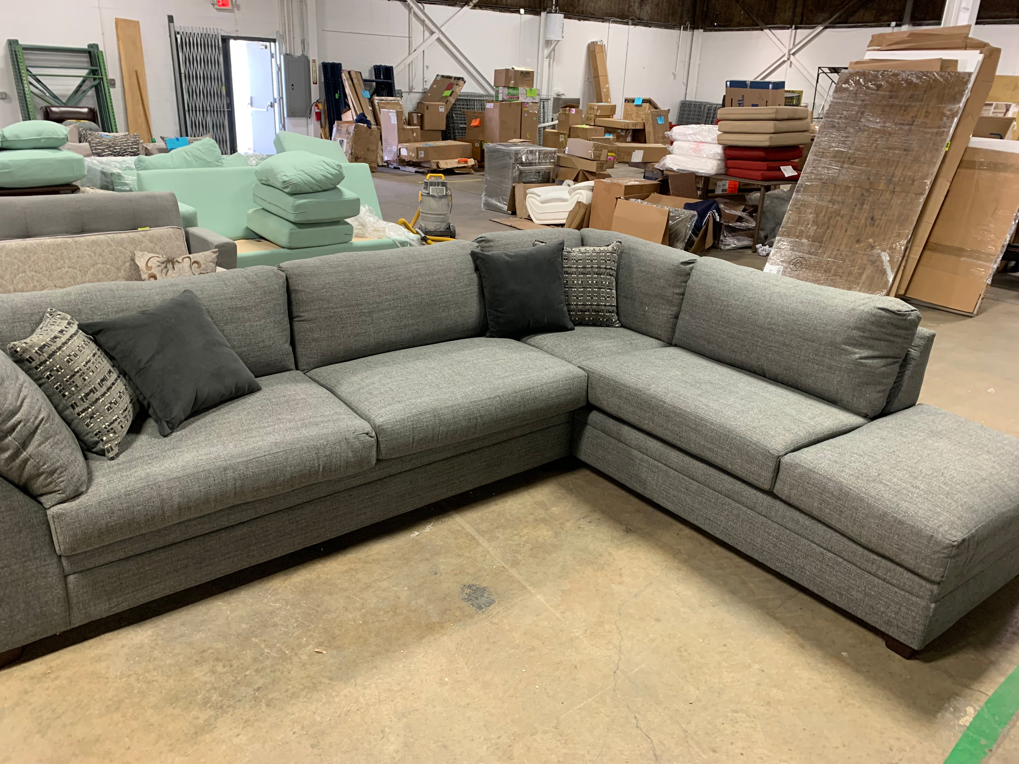 Perrault 130" Right Hand Facing Sectional