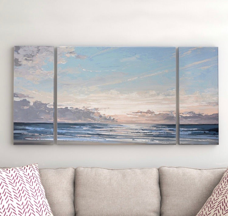 'Into the Mystic'- Piece Wrapped Canvas Print Set CG1214