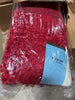 Burgundy Memory Foam Shag 2-Piece Bath Rug Set  #SA606