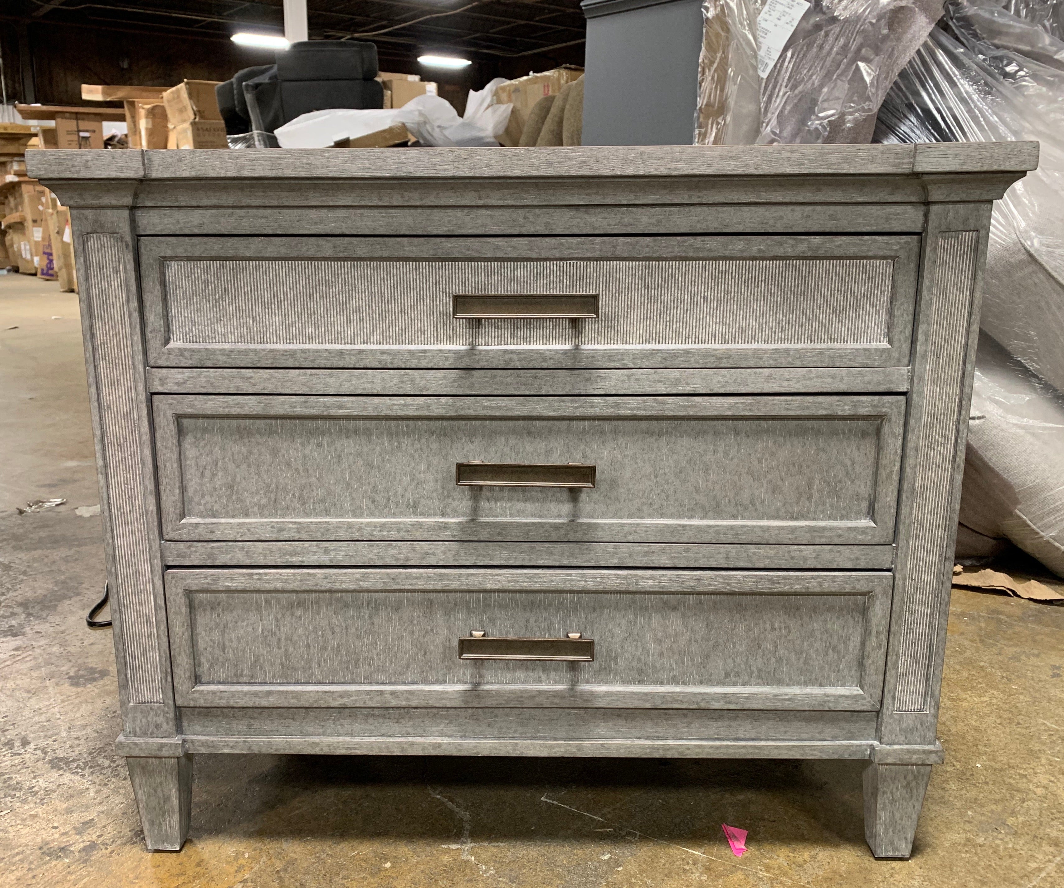 Willow 3 Drawer Dresser/Chest, Pewter