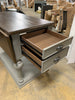 Drop Leaf Kitchen Island in Gray