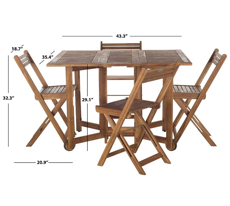 Arvin 5-Piece Brown Frame Patio Set CG1134