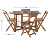 Arvin 5-Piece Brown Frame Patio Set CG1134