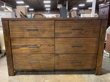 Load image into Gallery viewer, Oak Schlesinger 6 Drawer Double Dresser
