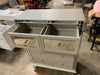 Hollywood Loft Frost Upholstered 5-drawer Chest