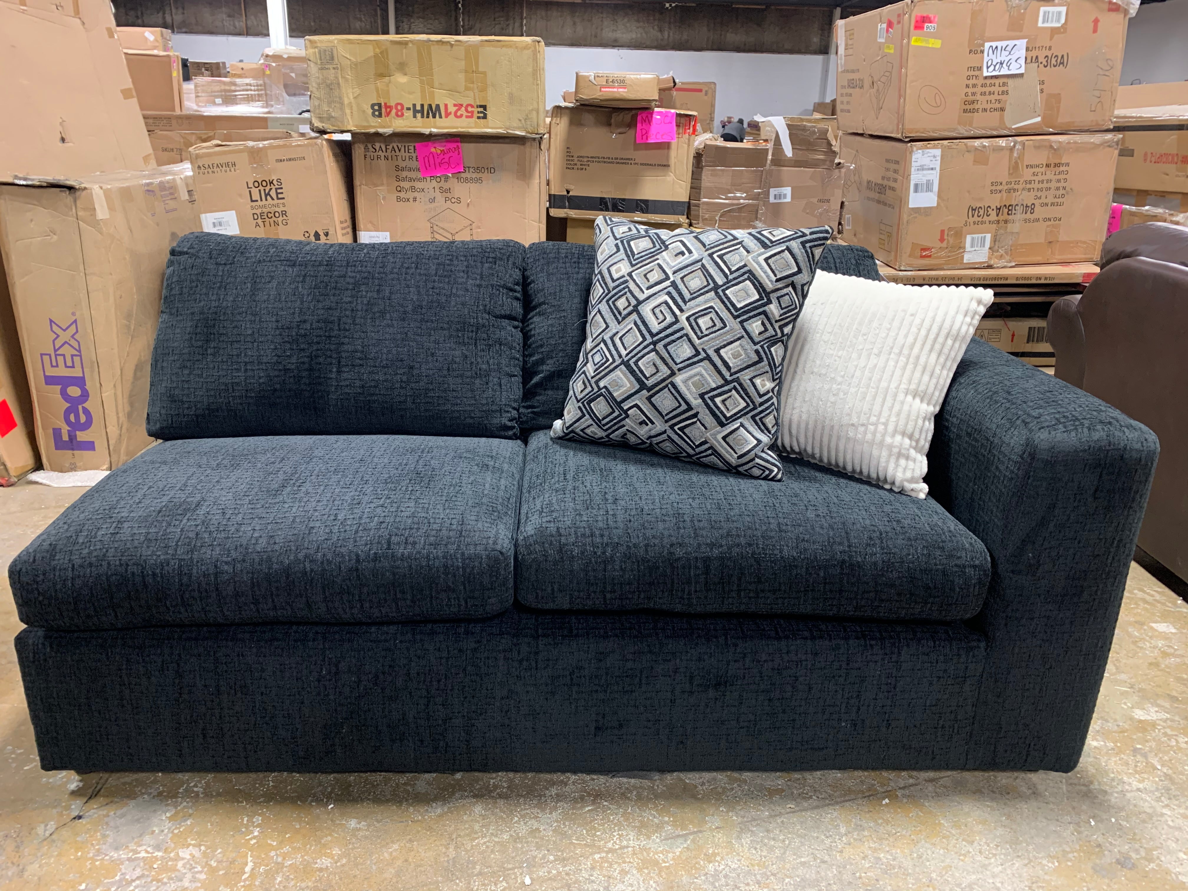 Black Sectional Piece *As Is*