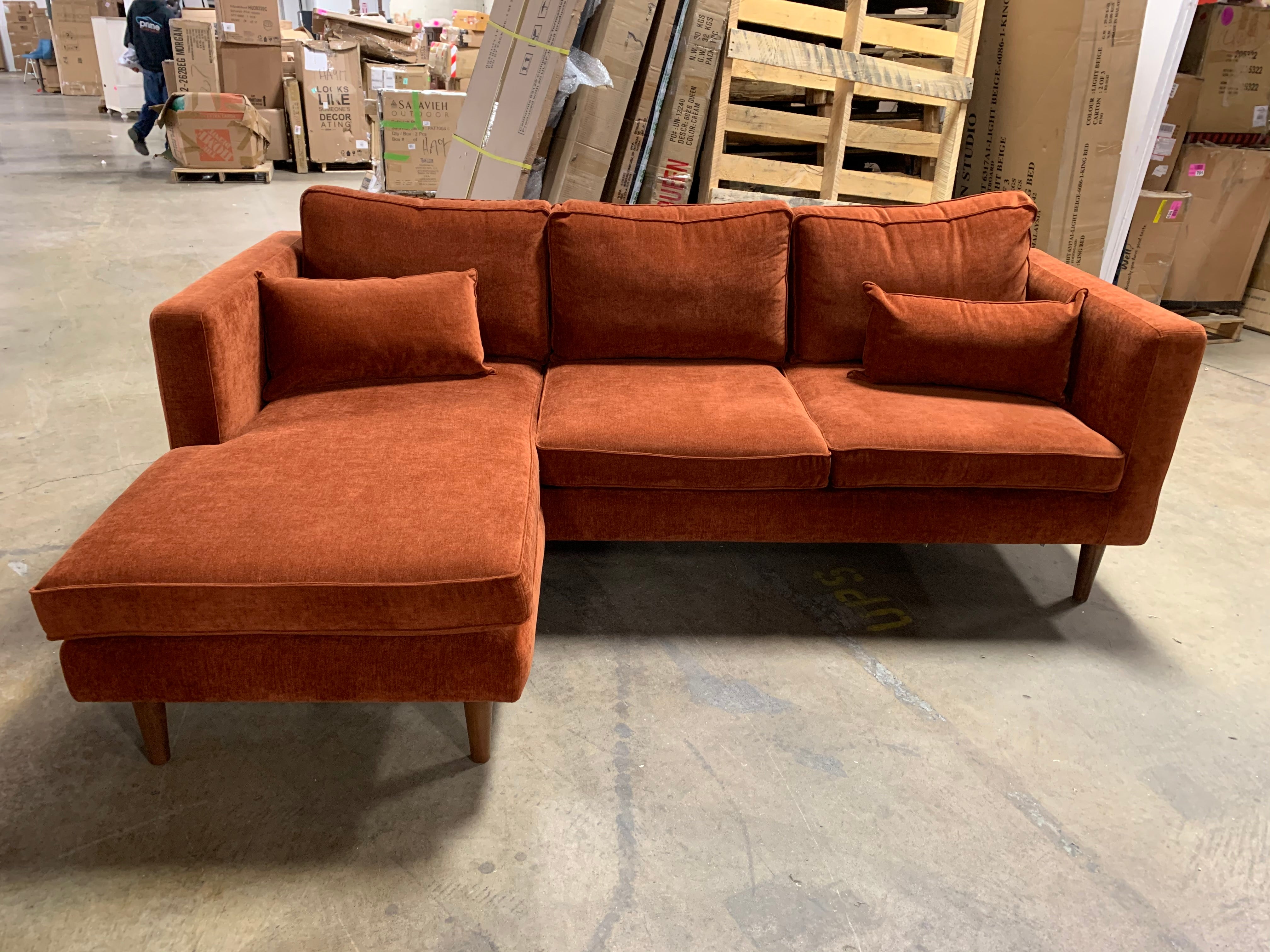 Bigler 89" Reversible Sectional, Danny Rust