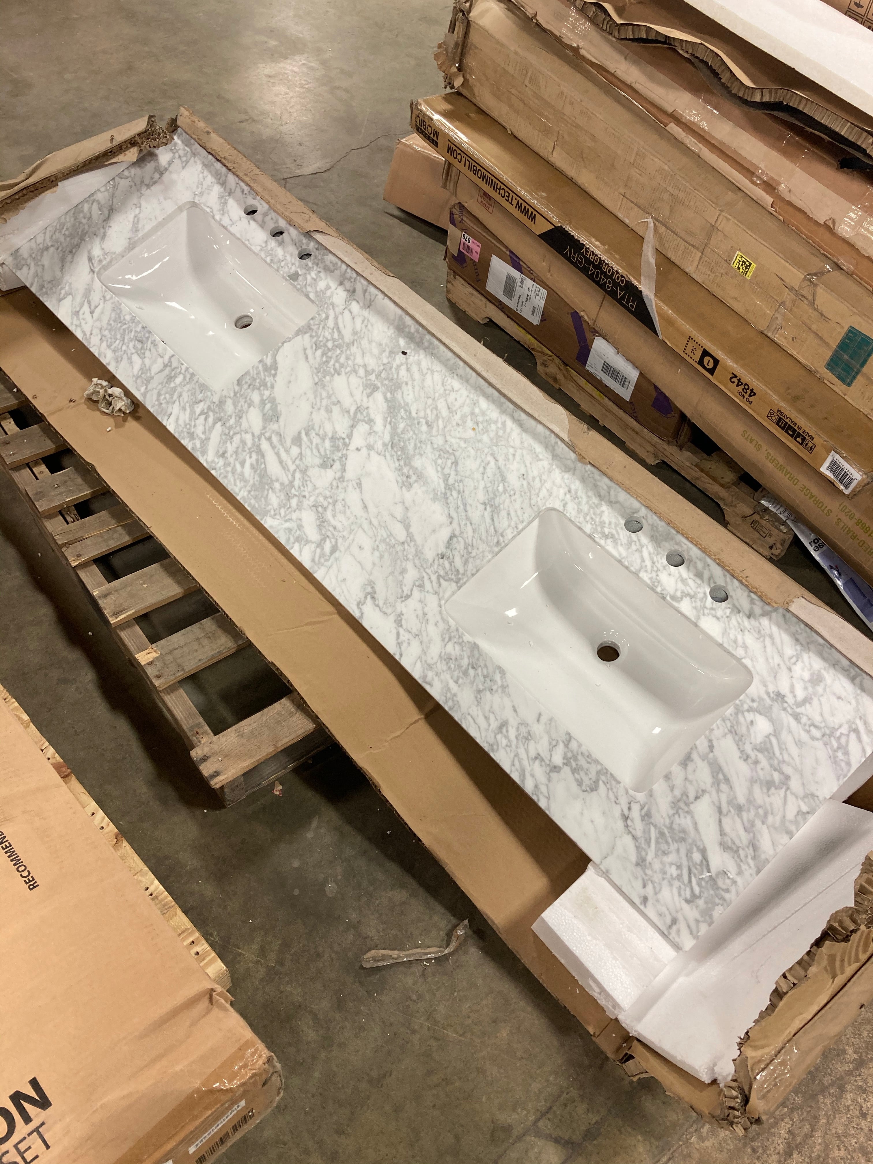 Zeringue 84" Marble Counter Top (#448)