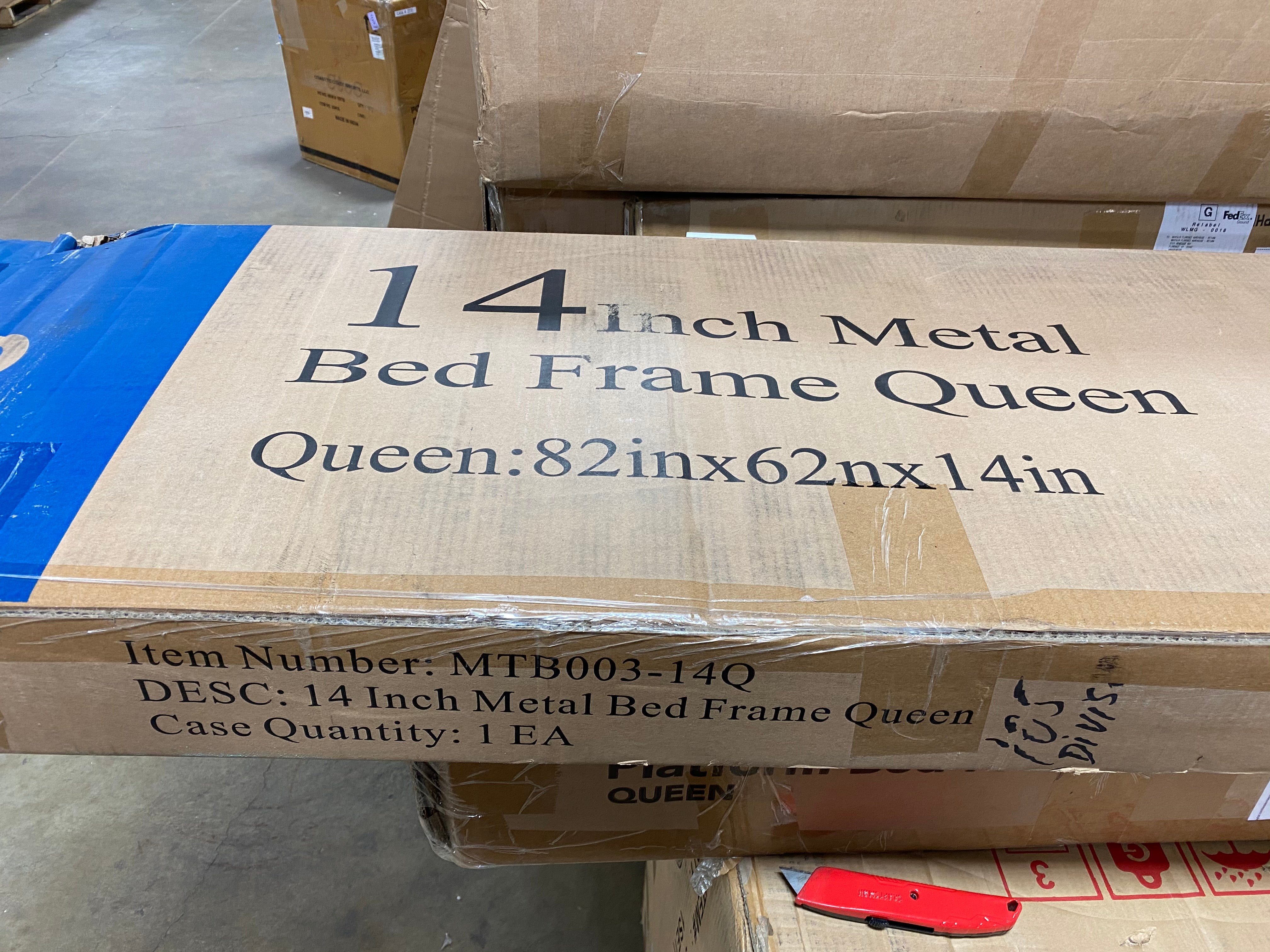 14" Metal Bed Frame - Queen  #SA650