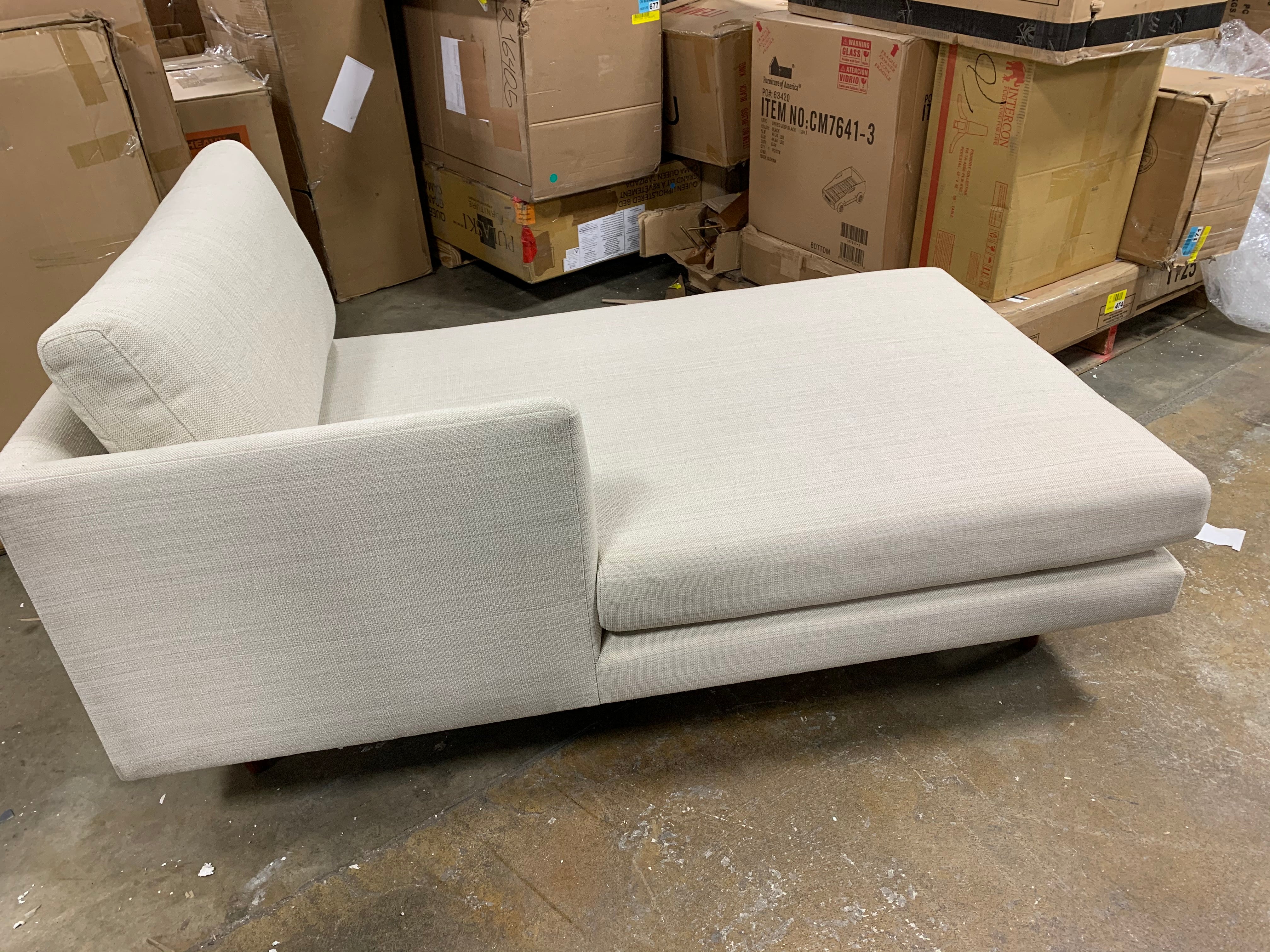 Beige Chaise Lounge Piece *As Is*