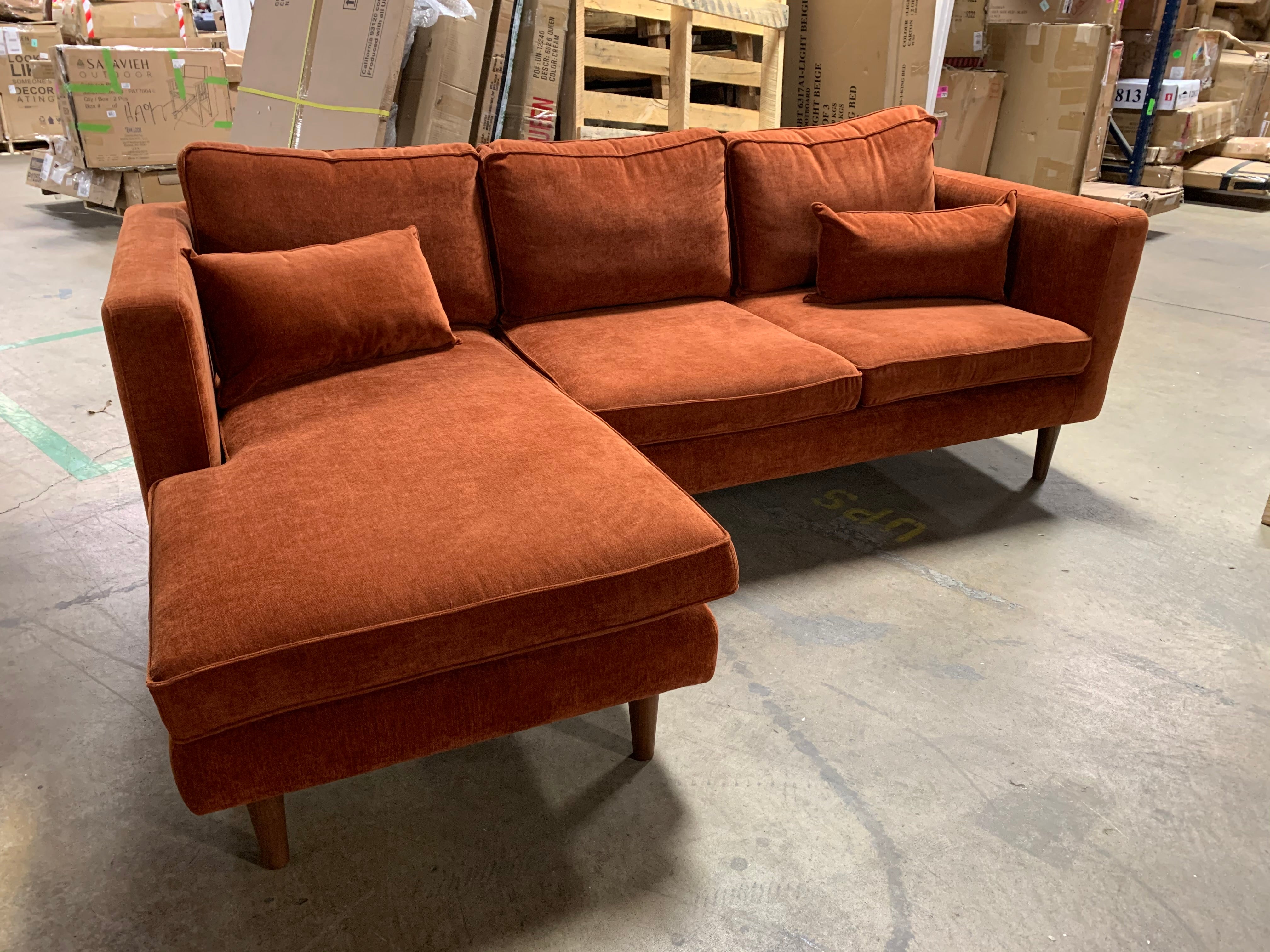 Bigler 89" Reversible Sectional, Danny Rust