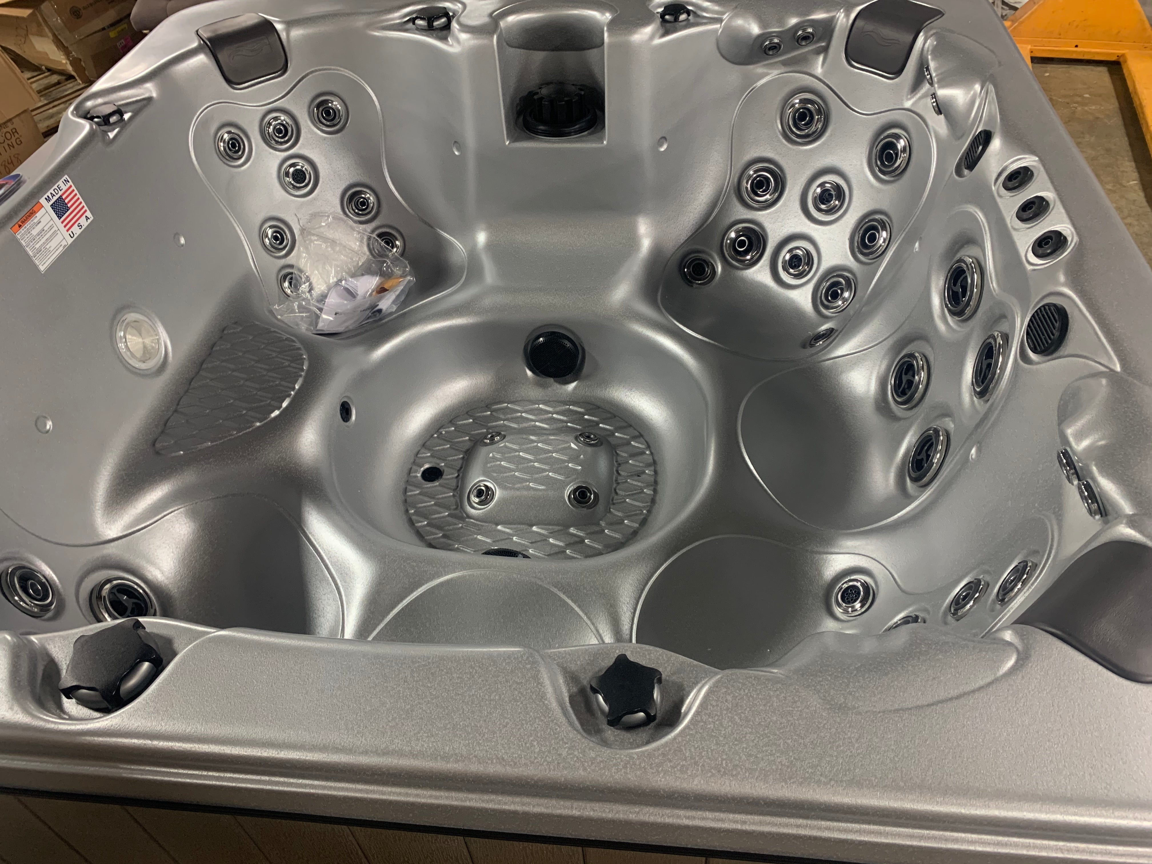 7-Person 56-Jet Hot Tub with LED Light and Stereo