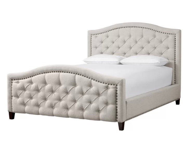 (Queen) Homefare Tufted Platform Upholstered Bed CG1921 (2 Boxes)