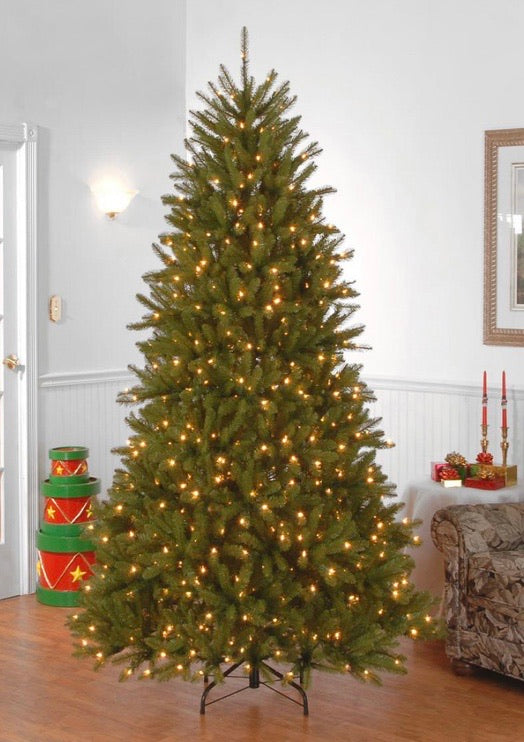 9 ft. PowerConnect Dunhill Fir Artificial Christmas Tree with Dual Color LED Lights CG1846