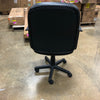 Black PU Leather Mid Back Office Chair