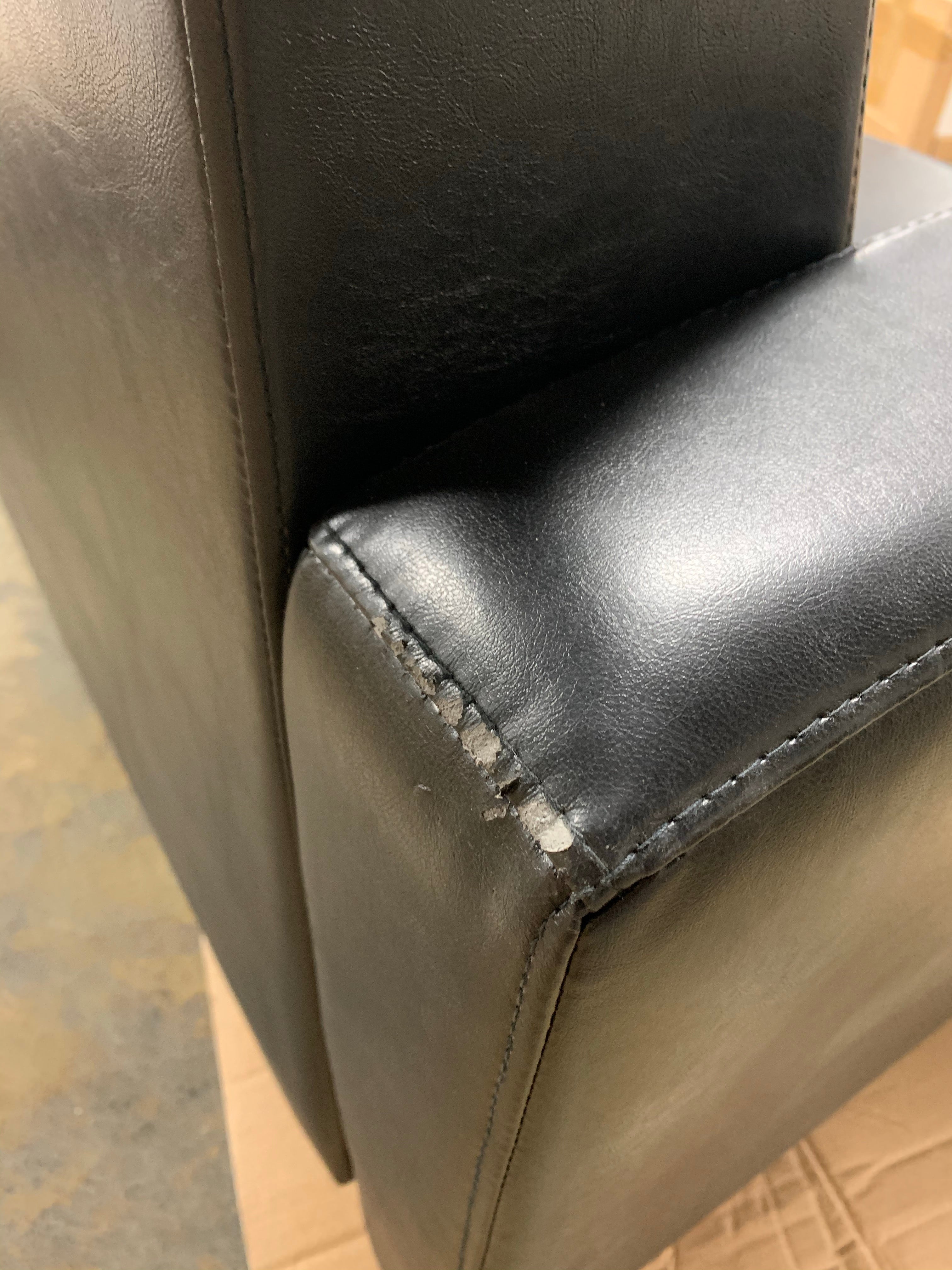 Essentials by OFM 70.25"W Traditional Reception Sofa, Leather Upholstery