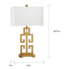 Greek 2-Piece Standard Lamp Set with Off-white Shades CG1379