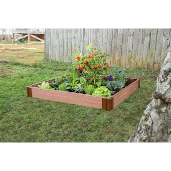 Brown Composite Raised Garden Bed LX5030