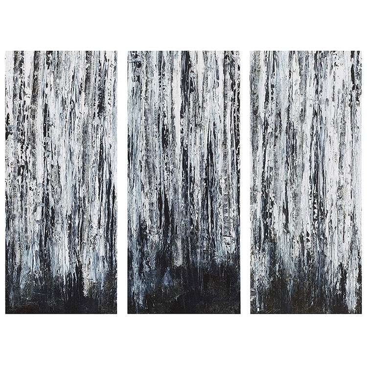 'Birch Forest' 3 Piece Wrapped Canvas Graphic Art on Canvas (Set of 3) CG789