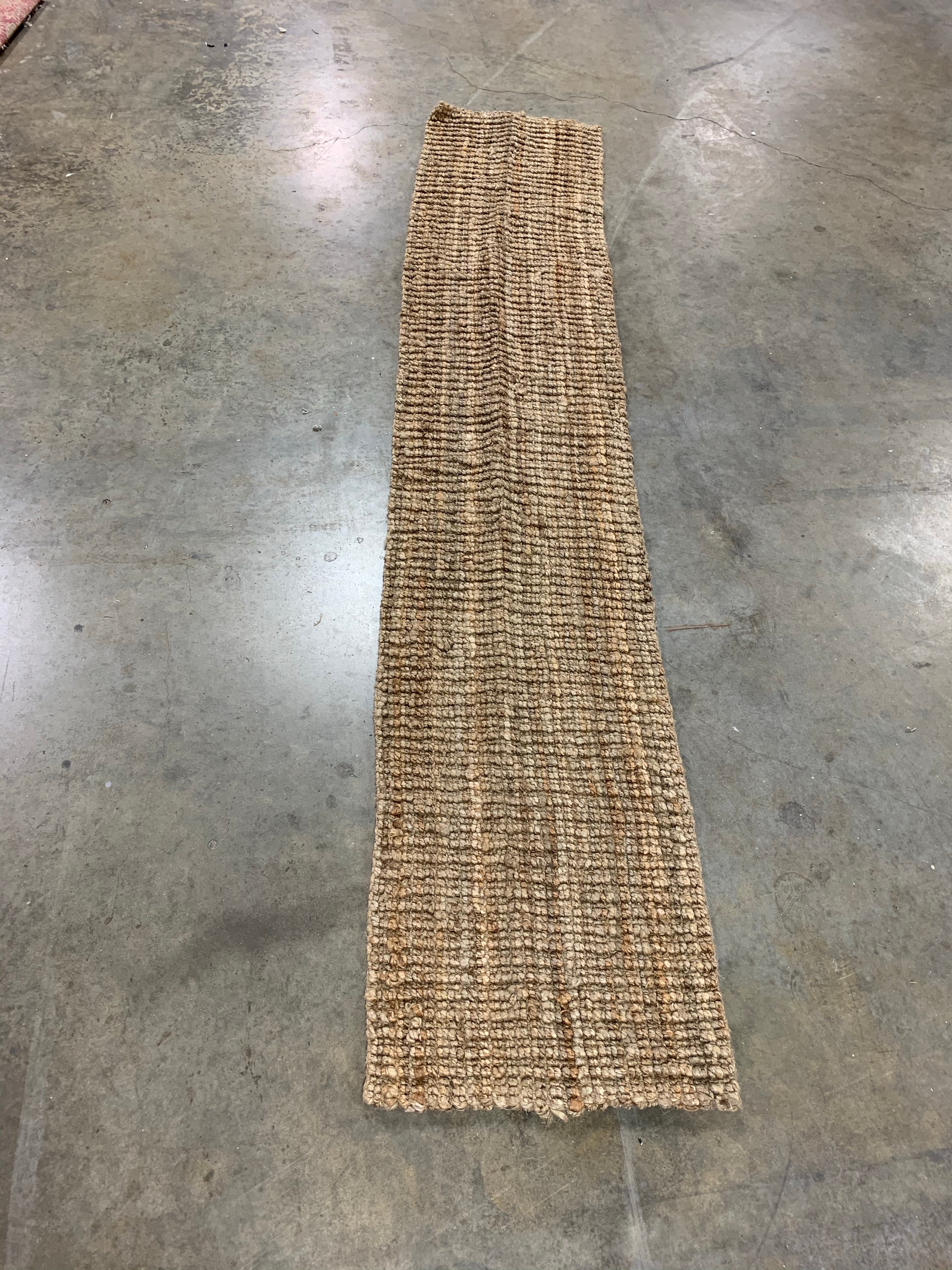 Natural Fiber Jute 2'x10' Runner Rug #107R