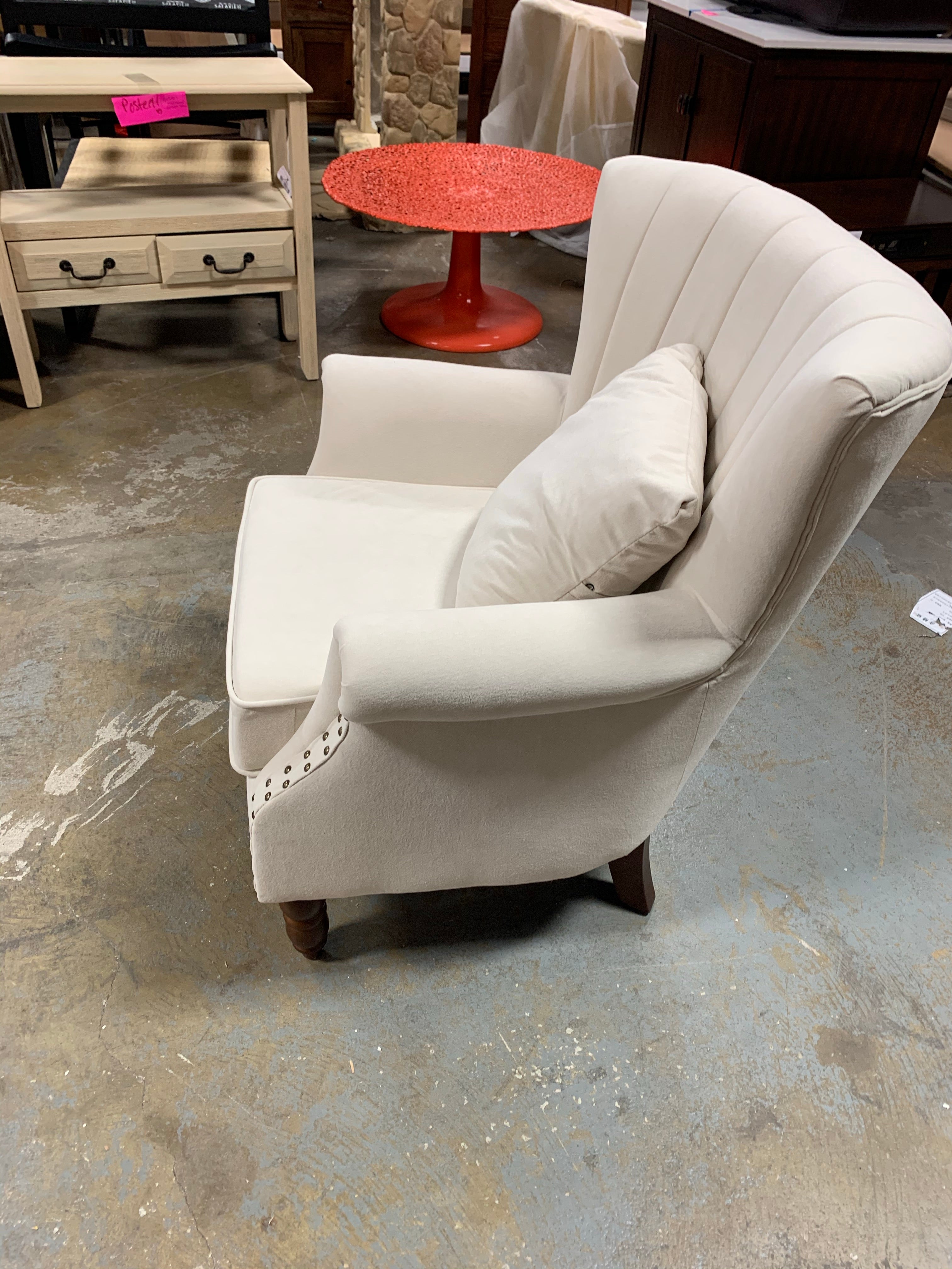 Xan Channel Wingback Chair